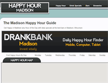 Tablet Screenshot of happyhourmadison.com